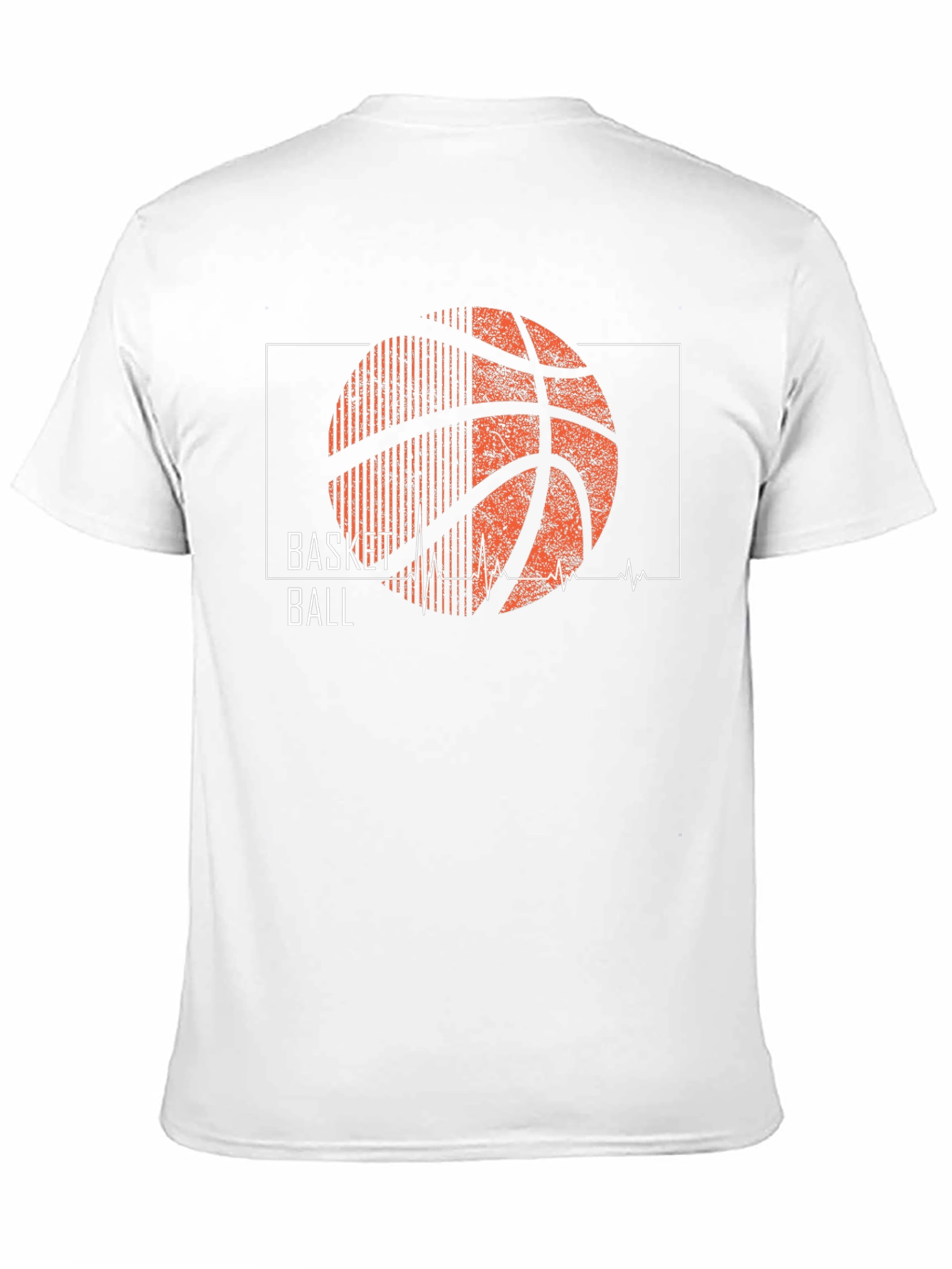 Basketball Heartbeat Graphic T-Shirt