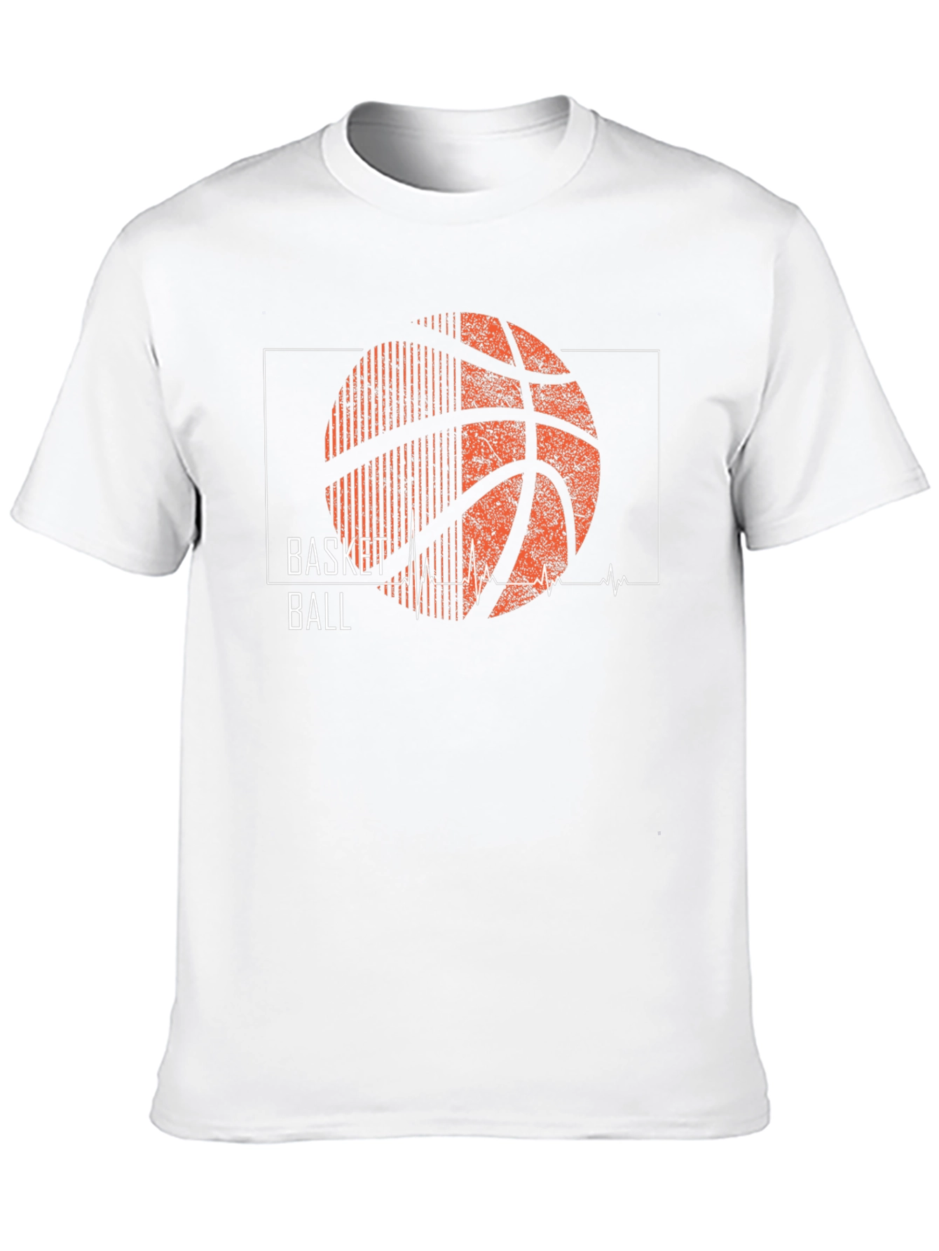 Basketball Heartbeat Graphic T-Shirt