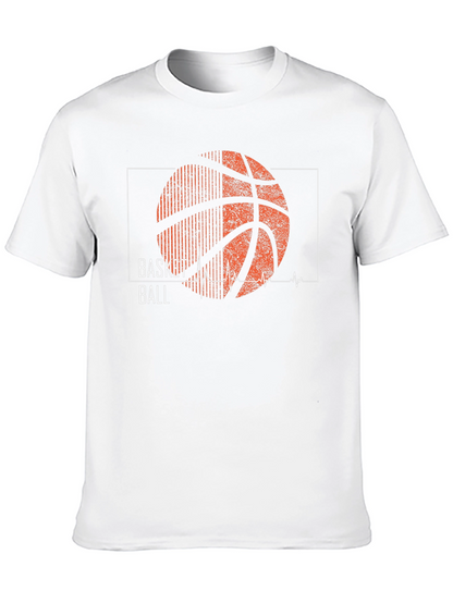 Basketball Heartbeat Graphic T-Shirt