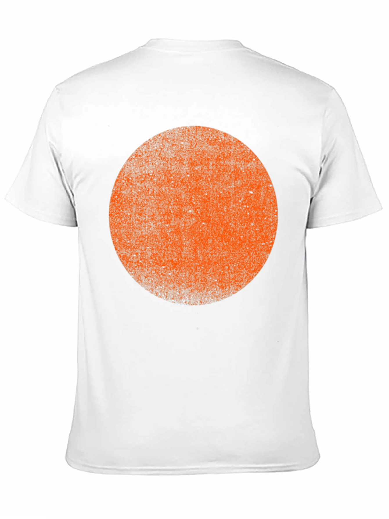 Abstract Orange Circle Graphic Tee
