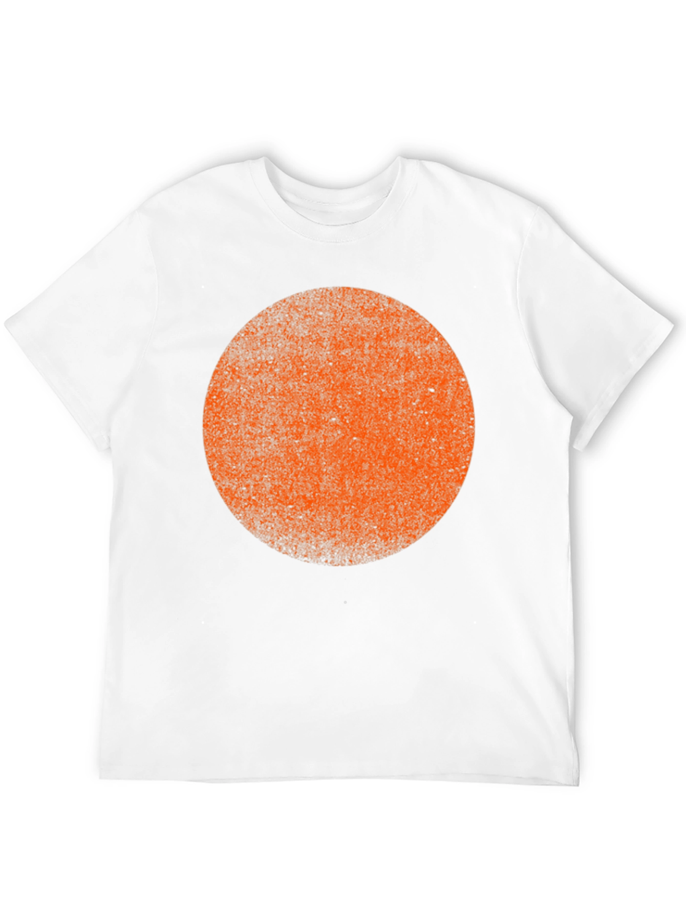 Abstract Orange Circle Graphic Tee