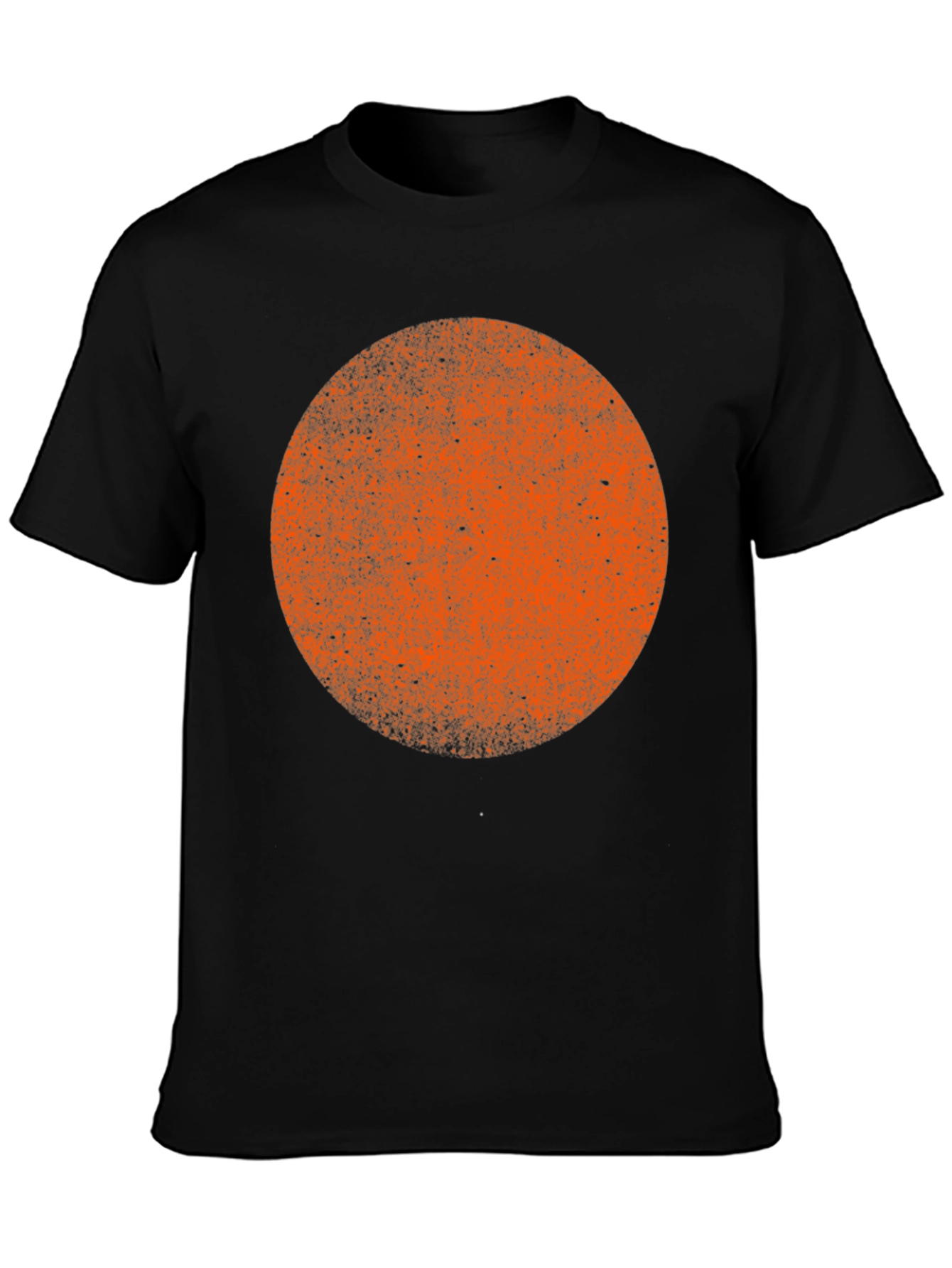 Abstract Orange Circle Graphic Tee