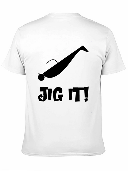 Jig It! Fishing Lure Black Graphic T-Shirt