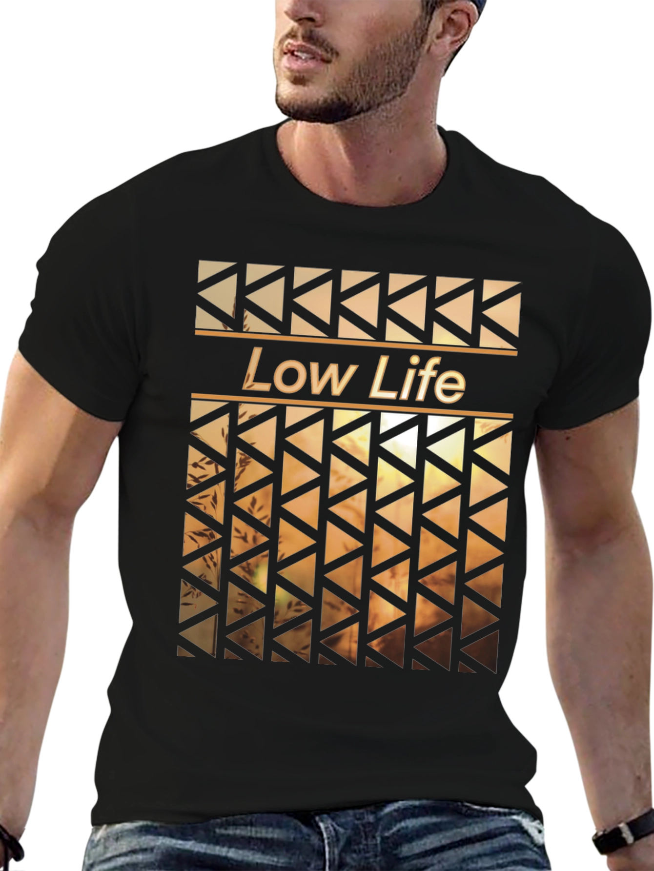 Low Life Graphic Print Mens T-Shirt