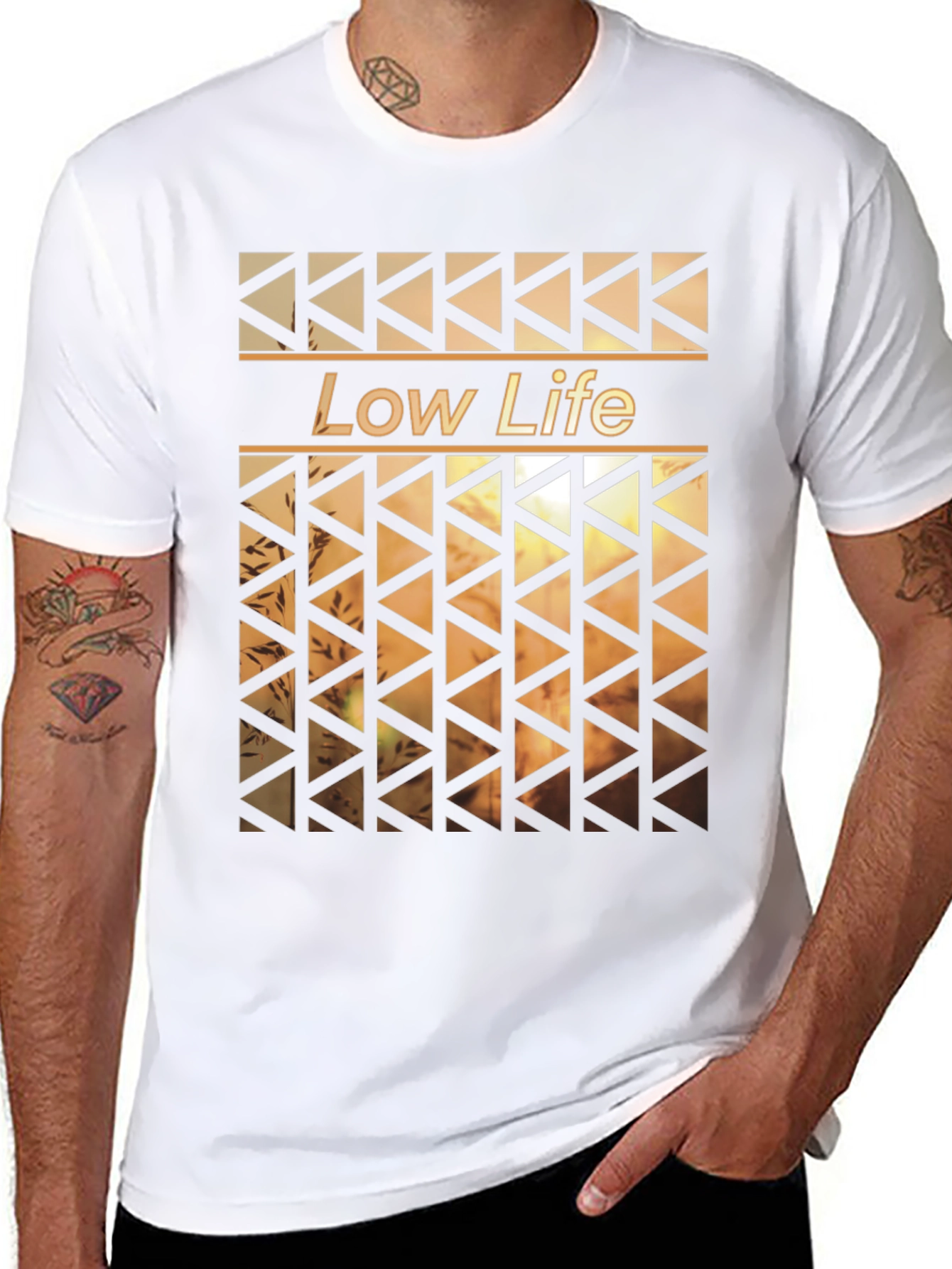 Low Life Graphic Print Mens T-Shirt