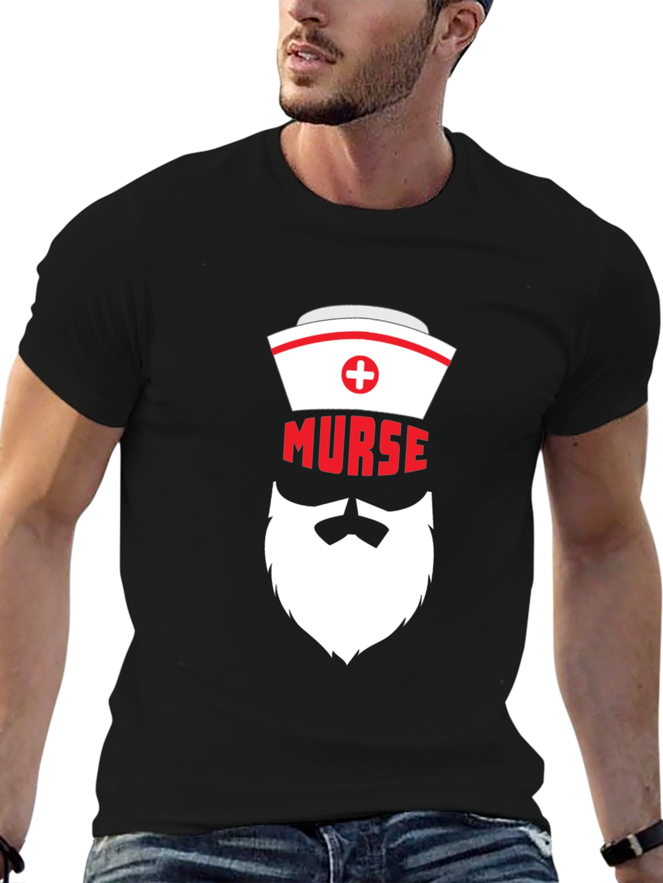 Murse T-Shirt - Bearded Nurse Humor Tee