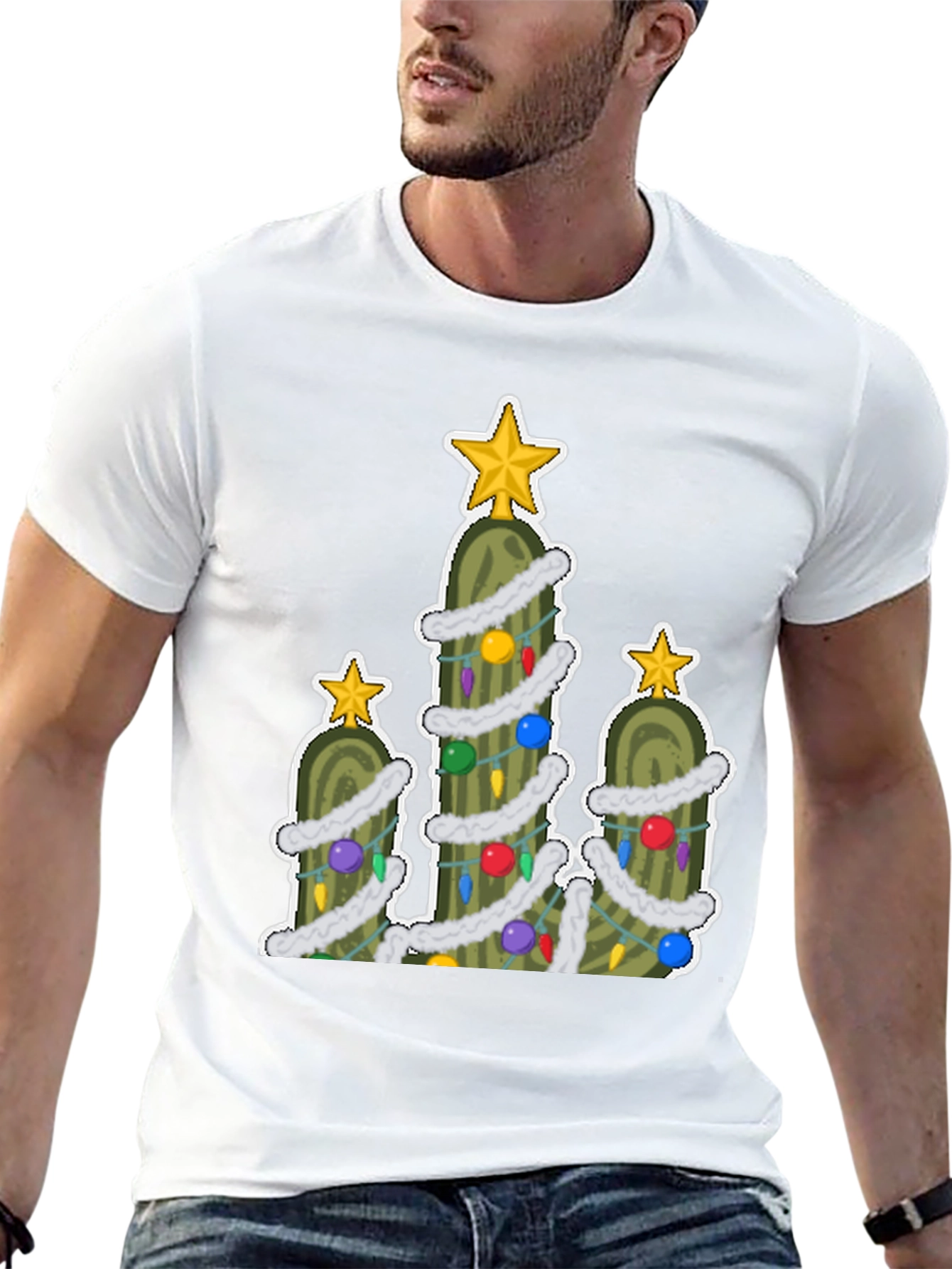 Pickle Christmas Tree T-Shirt - Holiday Fun!