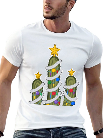 Pickle Christmas Tree T-Shirt - Holiday Fun!