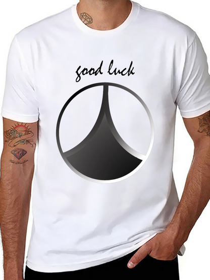Good Luck Graphic Print T-Shirt