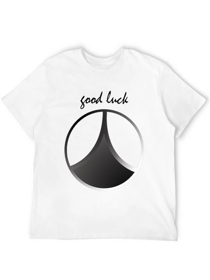 Good Luck Graphic Print T-Shirt