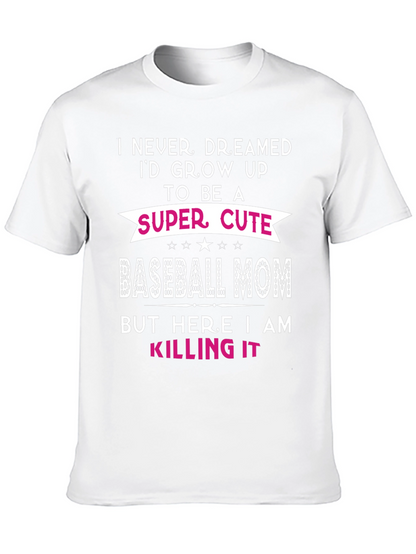 Super Cute Baseball Mom Graphic Tee