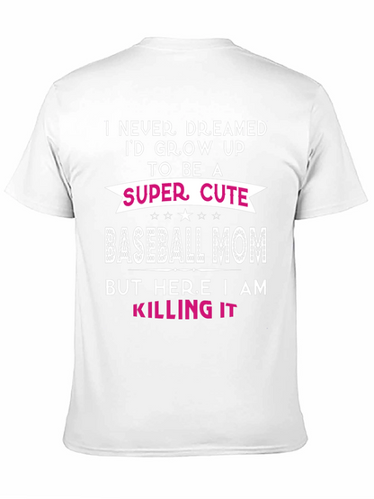 Super Cute Baseball Mom Graphic Tee