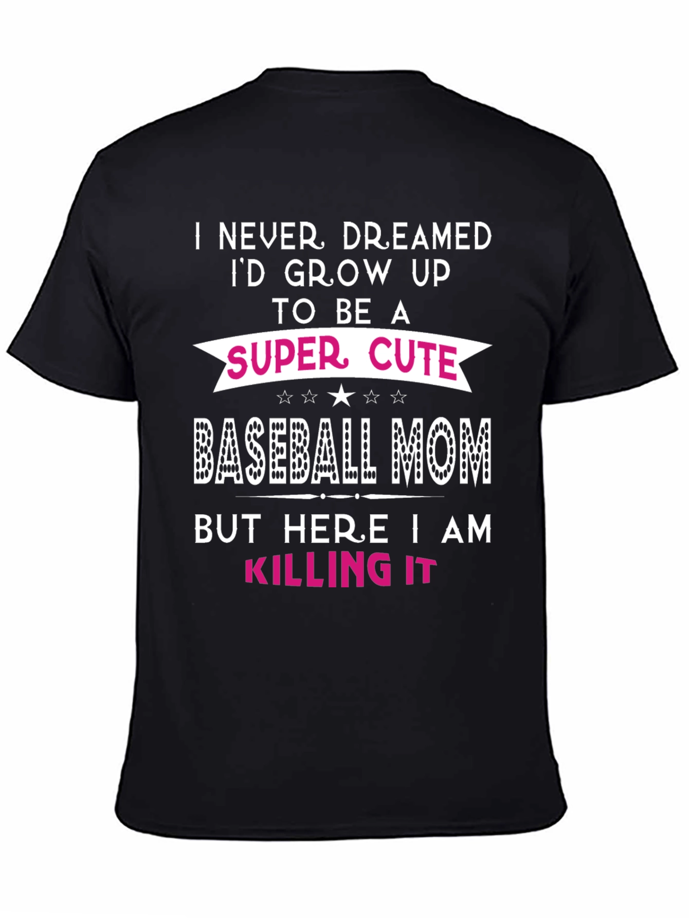 Super Cute Baseball Mom Graphic Tee