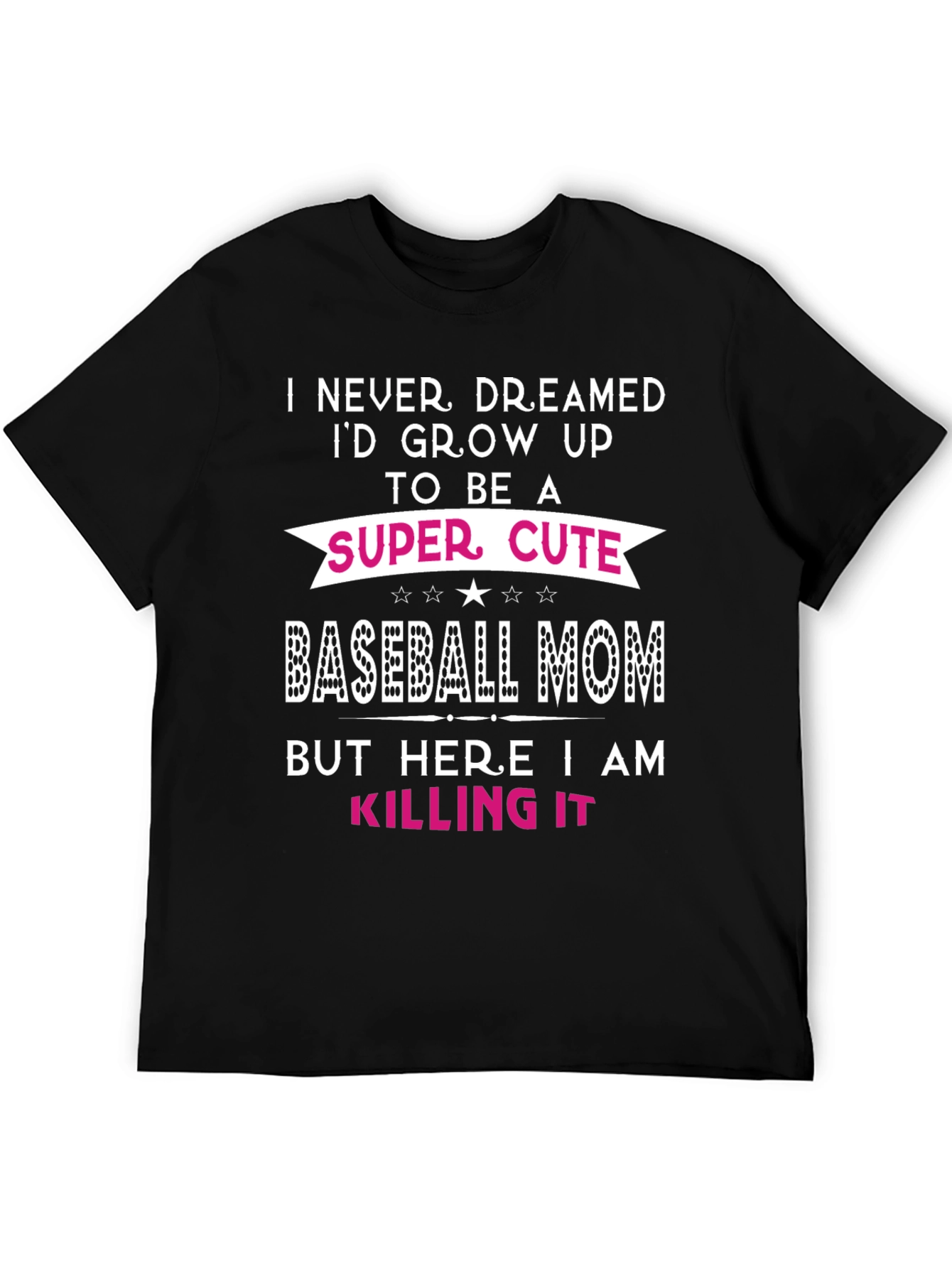 Super Cute Baseball Mom Graphic Tee