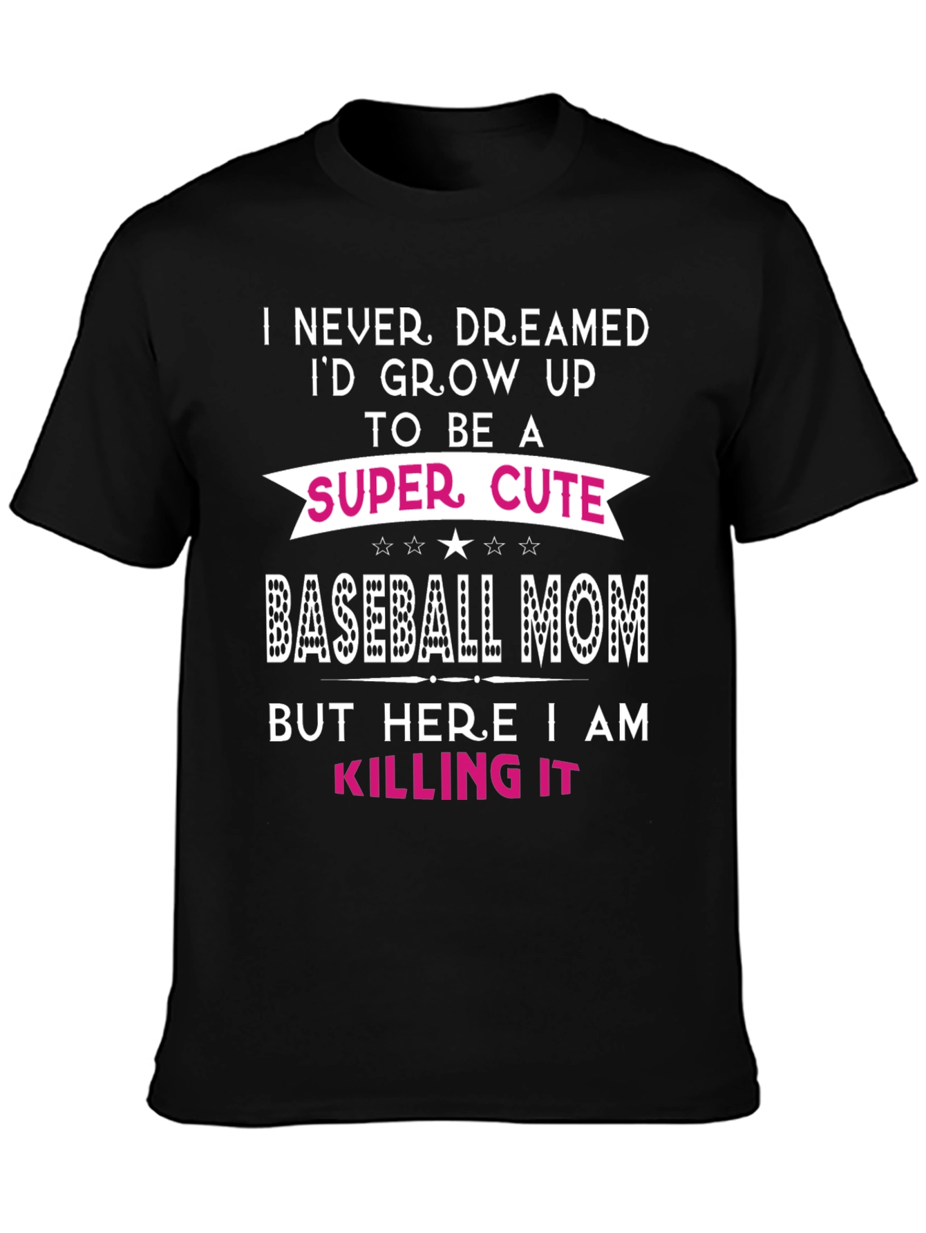 Super Cute Baseball Mom Graphic Tee