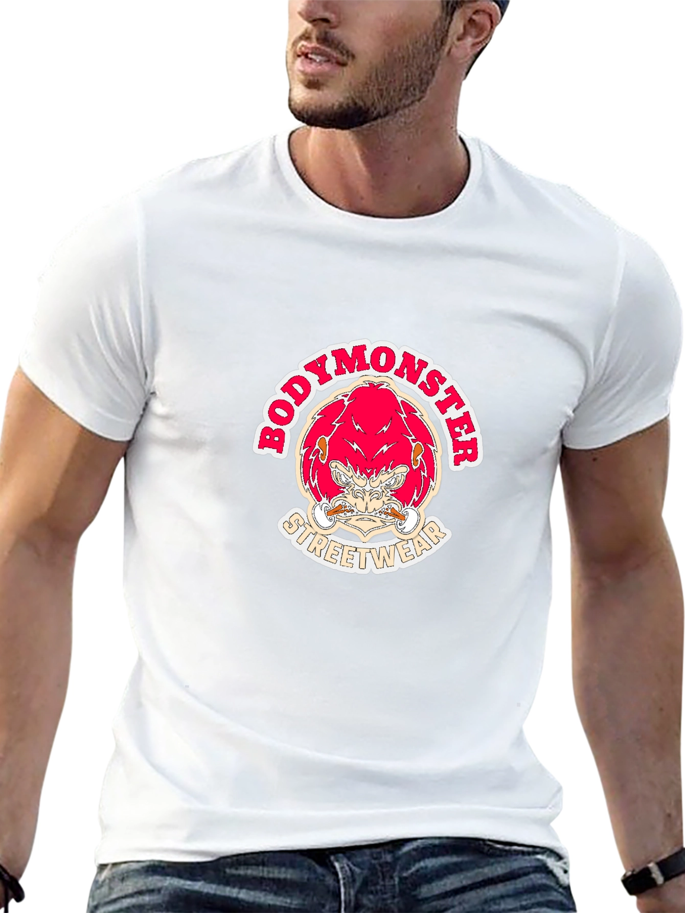 BodyMonster Streetwear Graphic Tee - Black