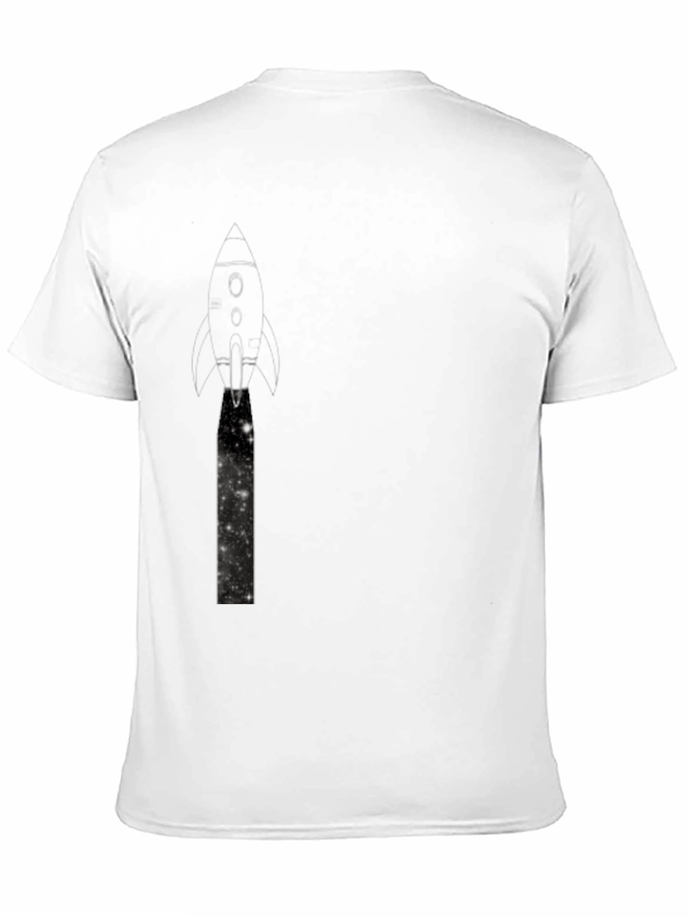 Rocket Launch Graphic Black T-Shirt
