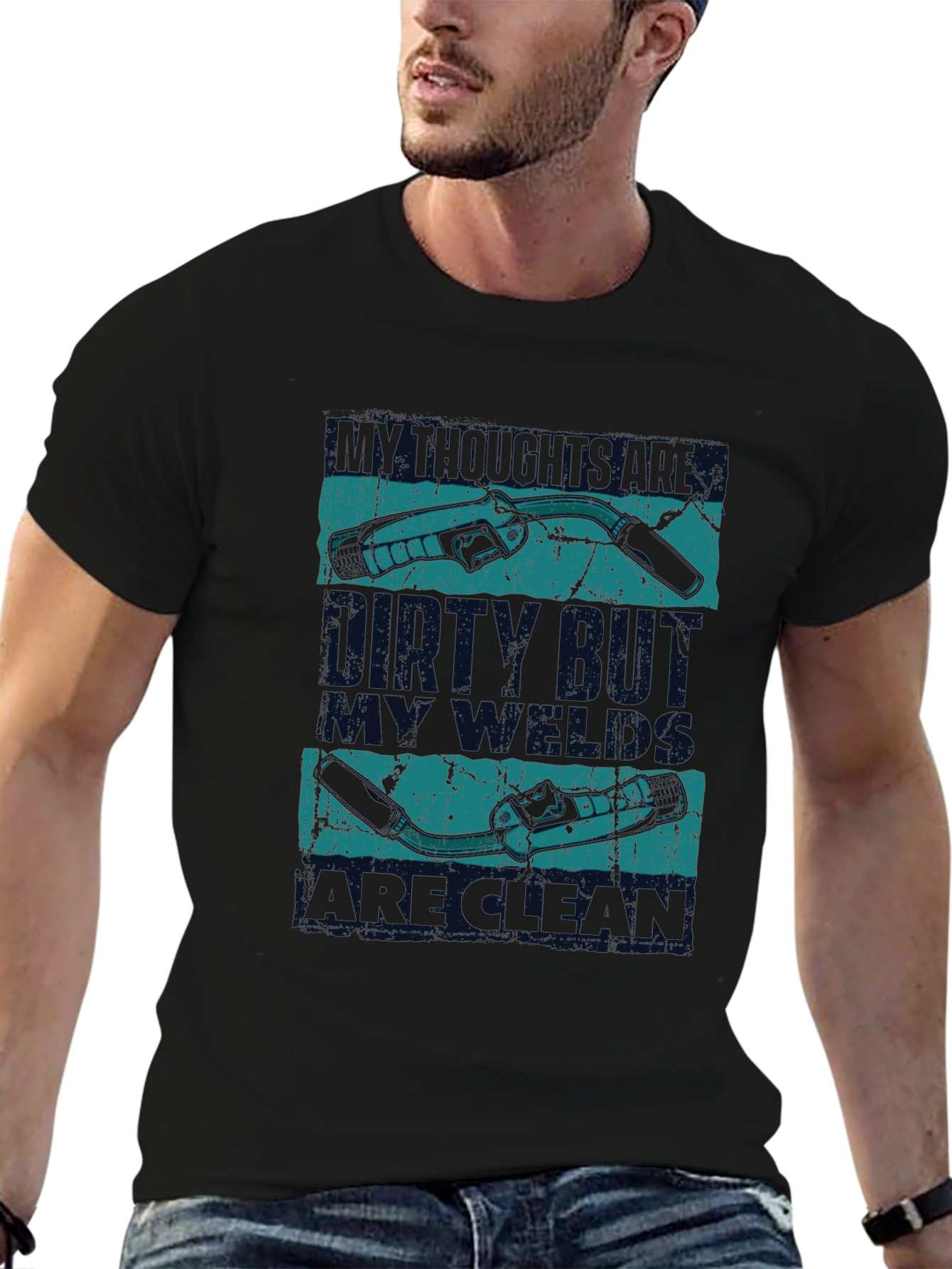 Welder T-Shirt: Dirty Mind Clean Welds