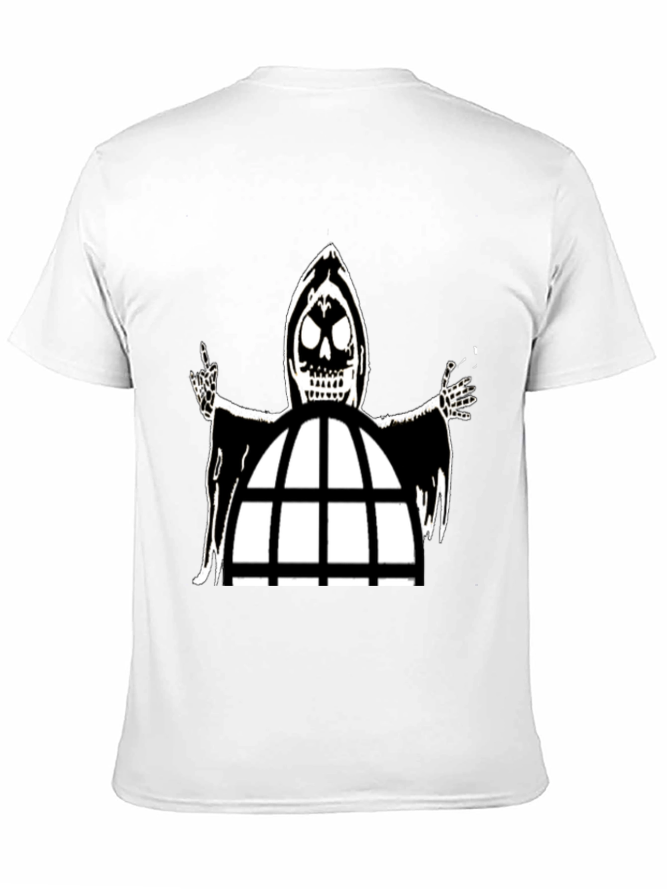 Grim Reaper Cage Black T-Shirt