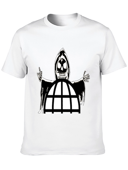 Grim Reaper Cage Black T-Shirt