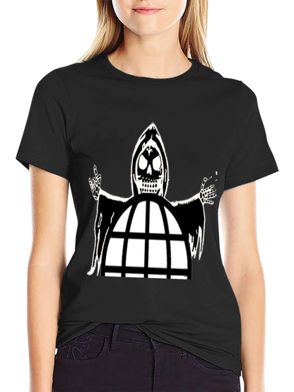 Grim Reaper Cage Black T-Shirt