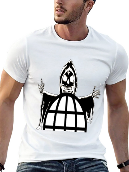 Grim Reaper Cage Black T-Shirt