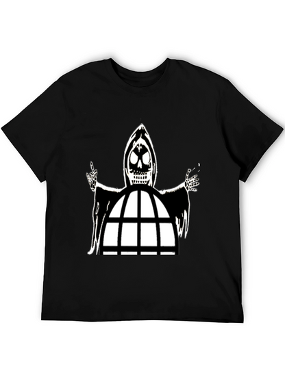 Grim Reaper Cage Black T-Shirt