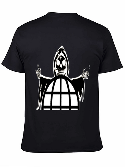 Grim Reaper Cage Black T-Shirt