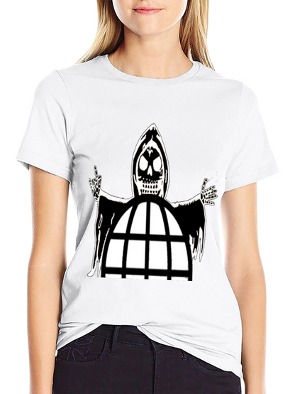 Grim Reaper Cage Black T-Shirt