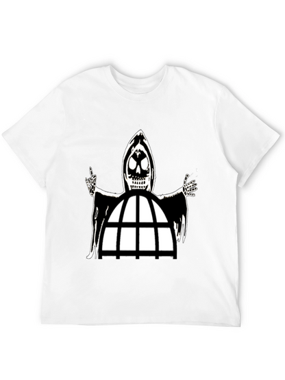 Grim Reaper Cage Black T-Shirt