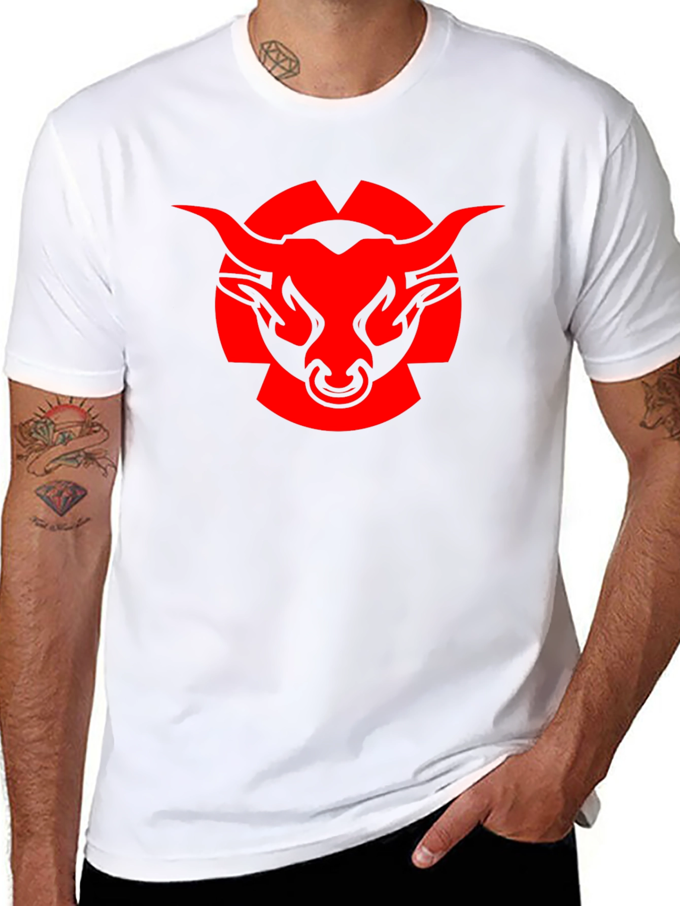 Red Bull Graphic Print Black T-Shirt