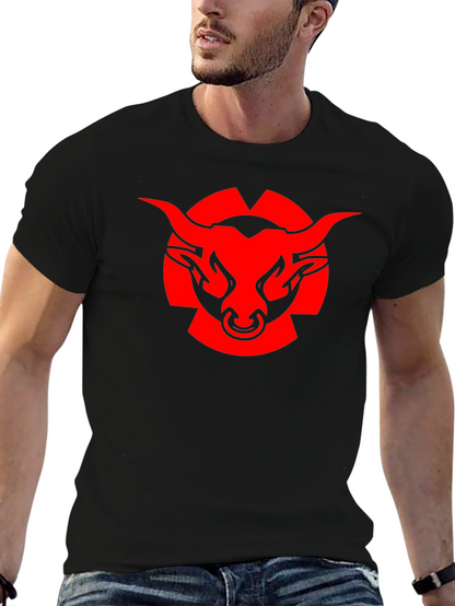 Red Bull Graphic Print Black T-Shirt