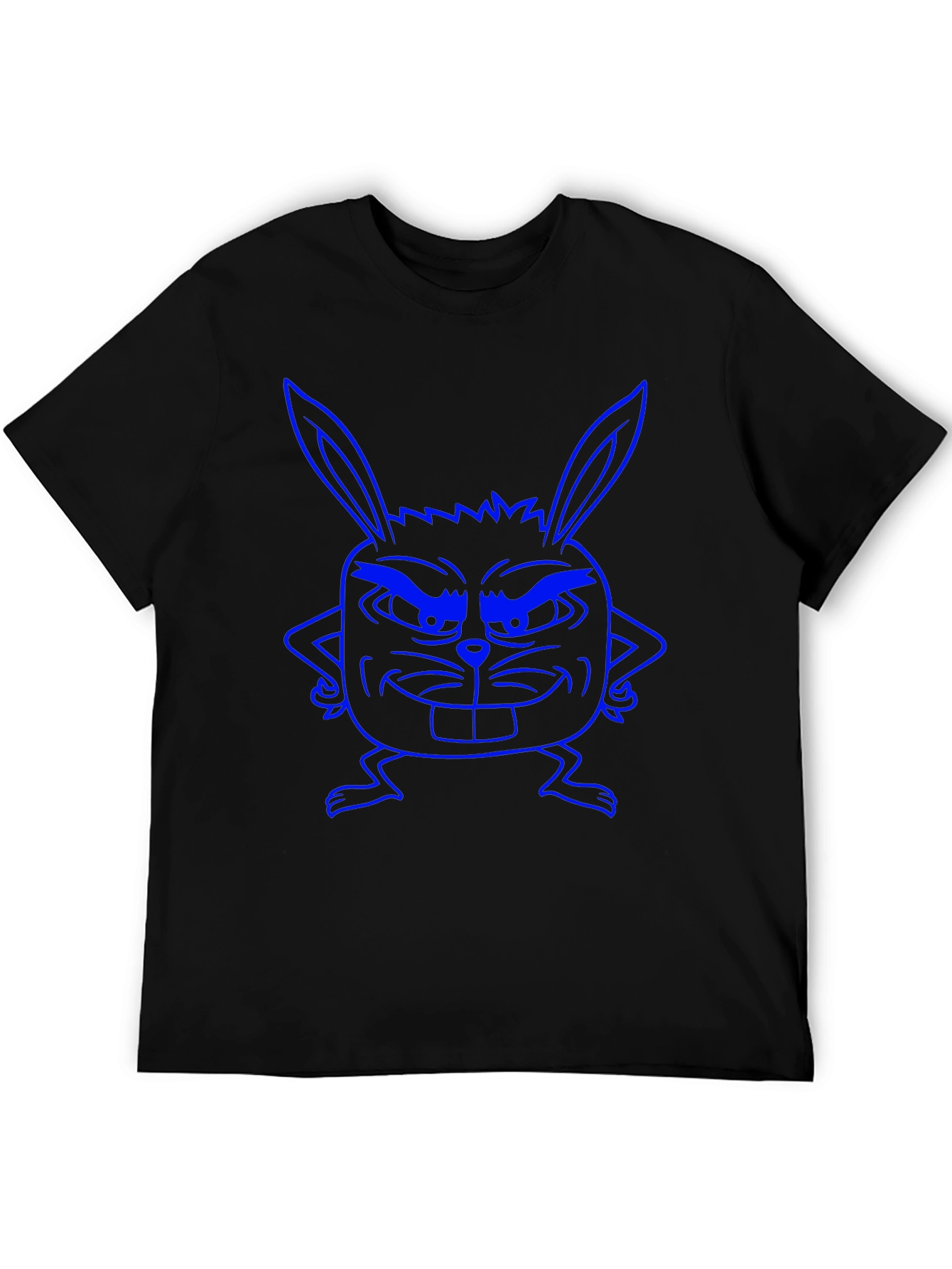 Funny Bunny Graphic Tee - Black
