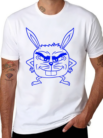 Funny Bunny Graphic Tee - Black