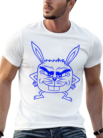 Funny Bunny Graphic Tee - Black