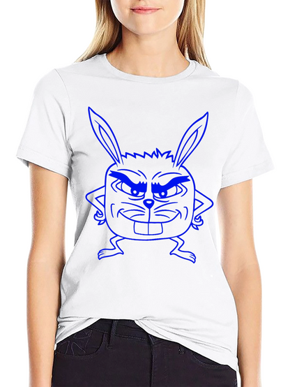 Funny Bunny Graphic Tee - Black