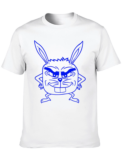 Funny Bunny Graphic Tee - Black