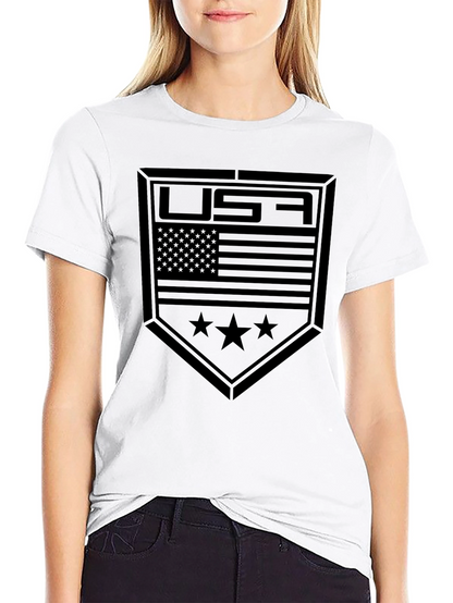 USA American Flag Graphic T-Shirt