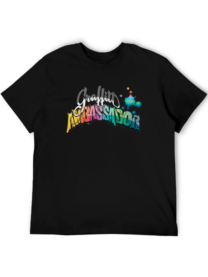 Graffiti Ambassador Black T-Shirt - Artistic Design