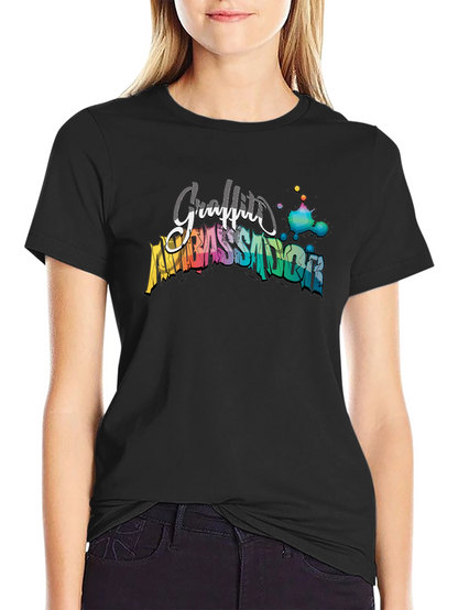 Graffiti Ambassador Black T-Shirt - Artistic Design