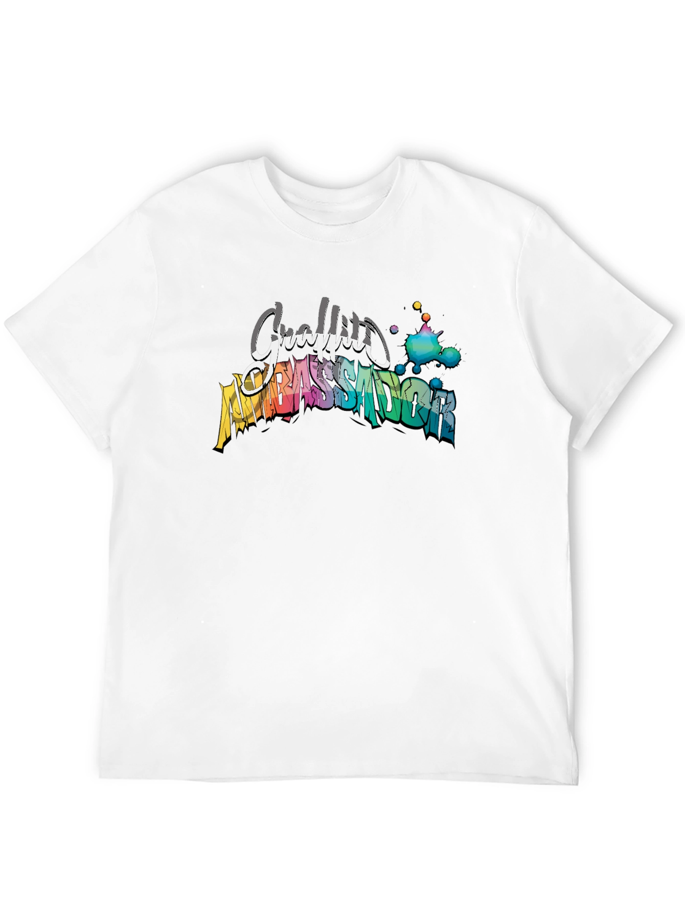 Graffiti Ambassador Black T-Shirt - Artistic Design