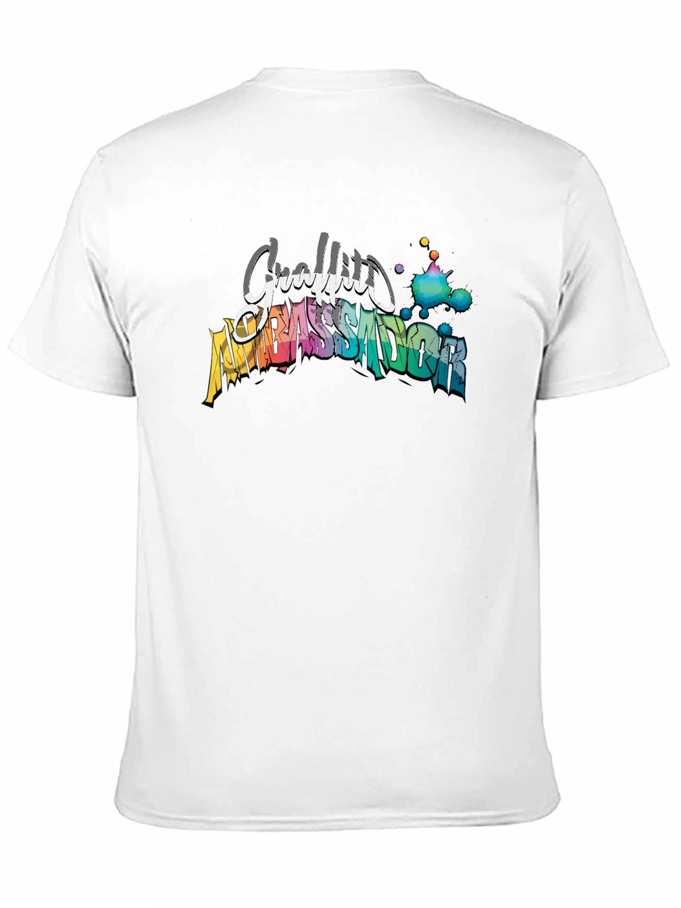 Graffiti Ambassador Black T-Shirt - Artistic Design