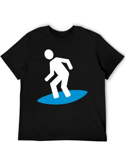 Surfer Graphic Tee - Cool Black T-Shirt