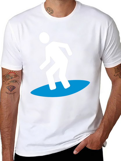 Surfer Graphic Tee - Cool Black T-Shirt