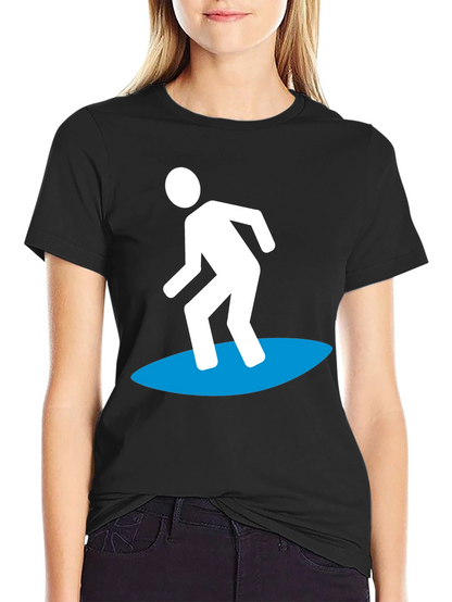 Surfer Graphic Tee - Cool Black T-Shirt