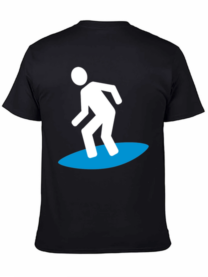 Surfer Graphic Tee - Cool Black T-Shirt