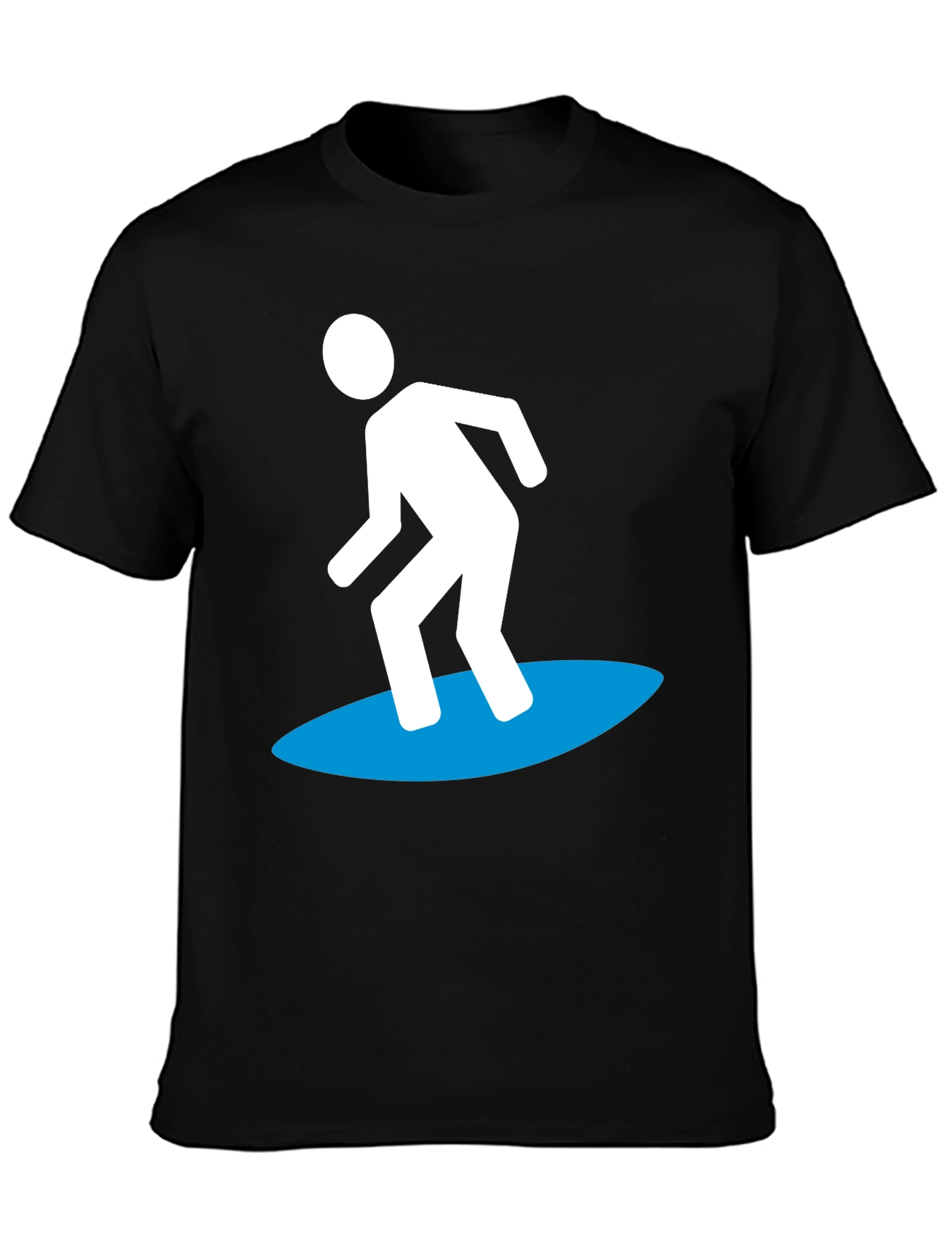 Surfer Graphic Tee - Cool Black T-Shirt