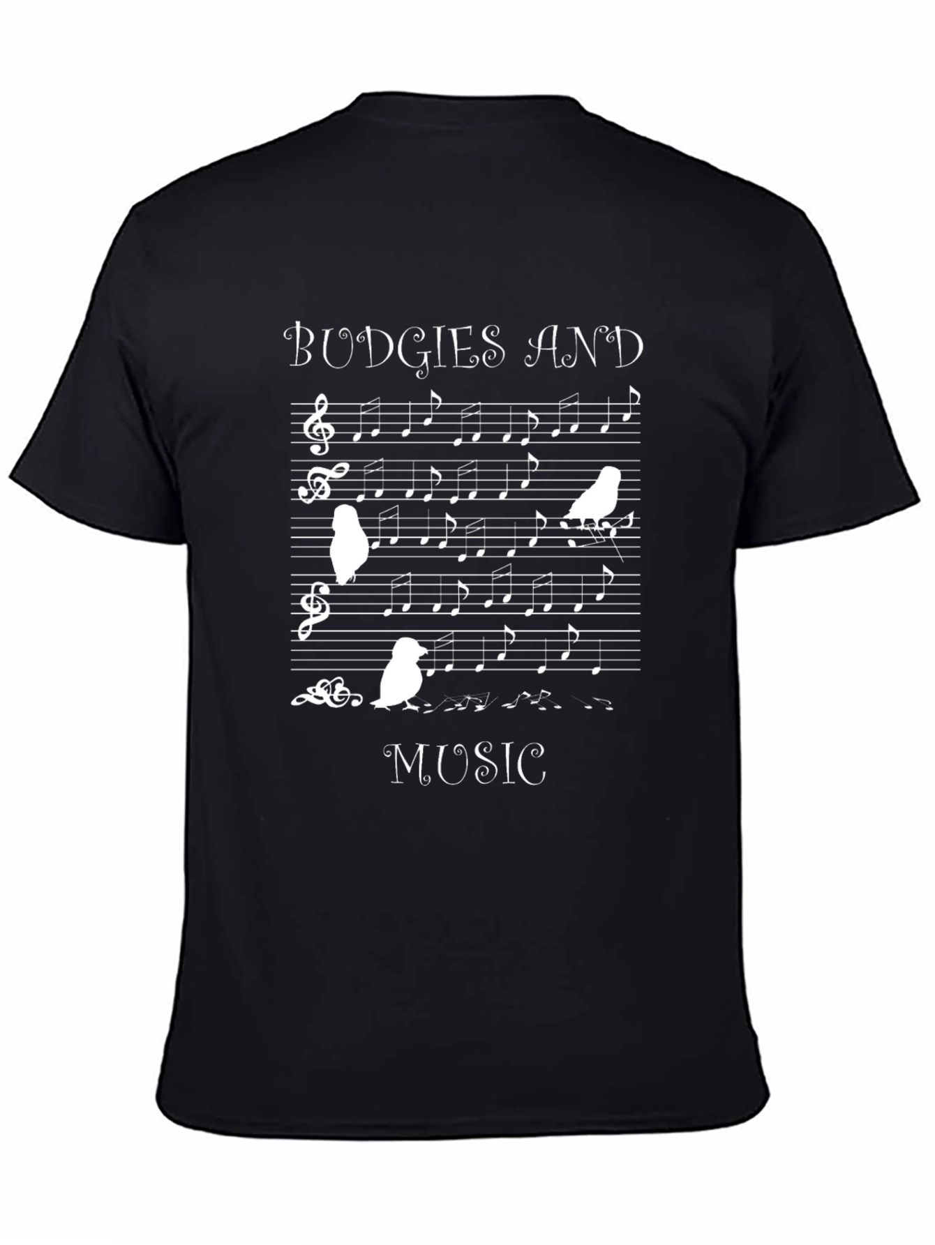 Budgies and Music T-Shirt - Bird Song Tee