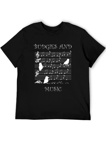 Budgies and Music T-Shirt - Bird Song Tee