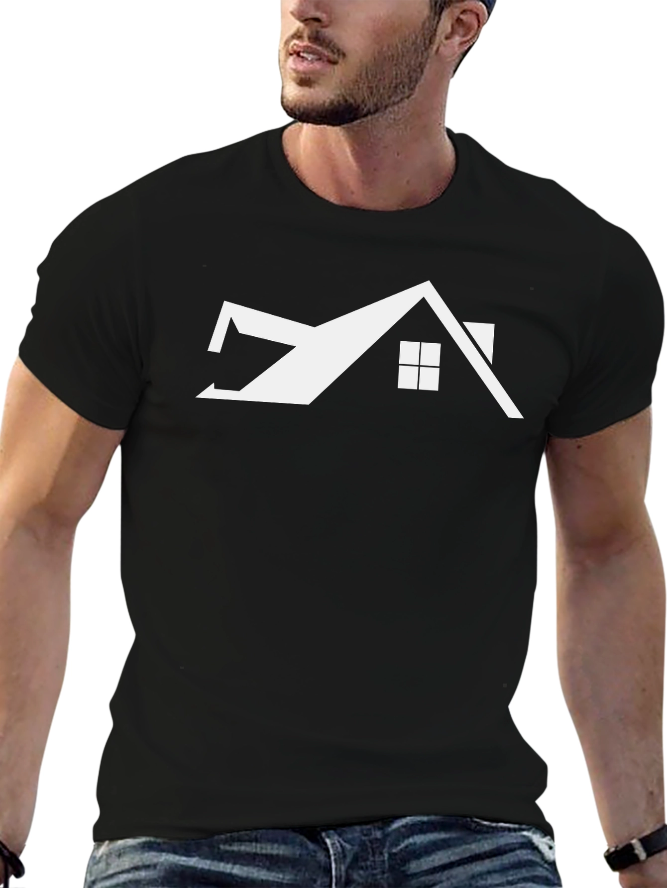 Modern Home Graphic Tee - Black